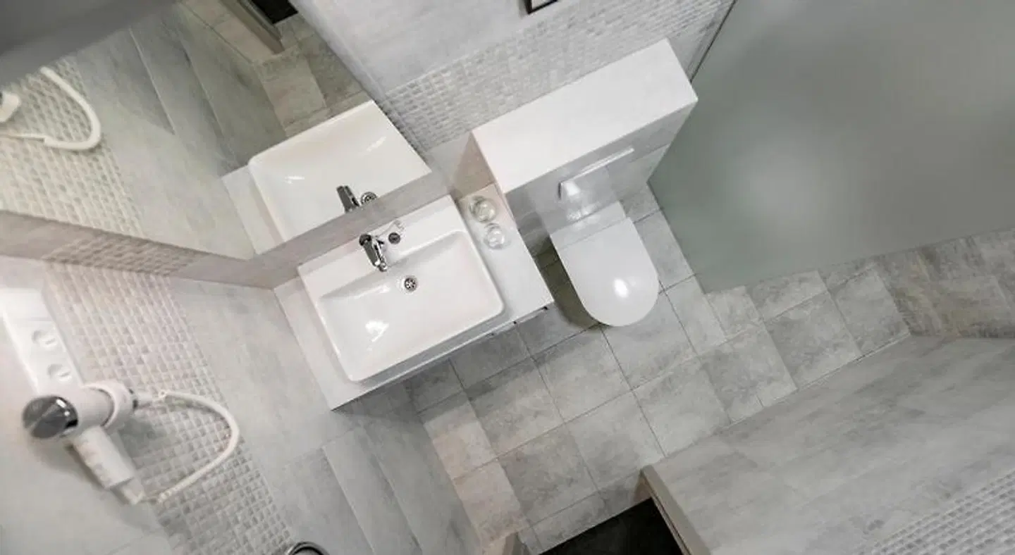 Senamiescio apartamentai Badezimmer