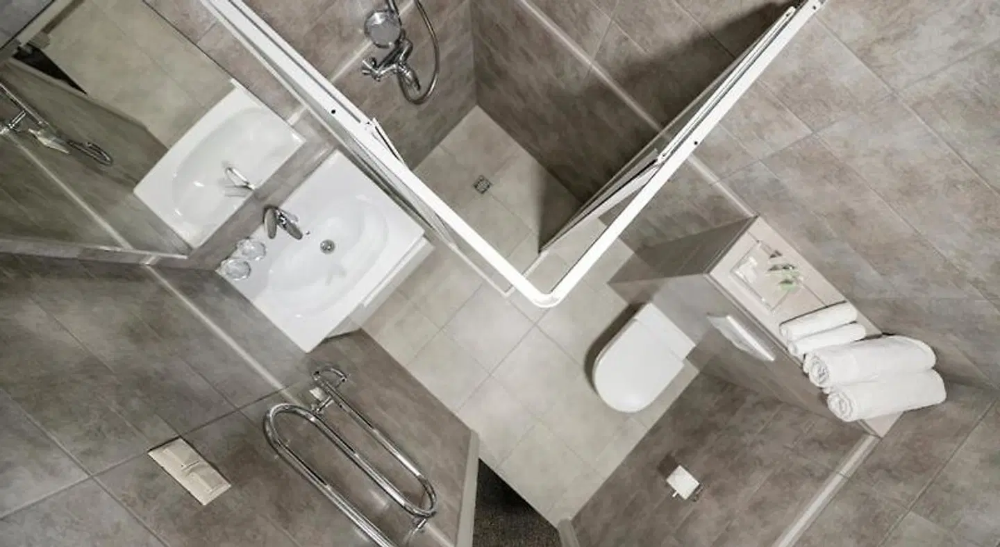 Senamiescio apartamentai Badezimmer