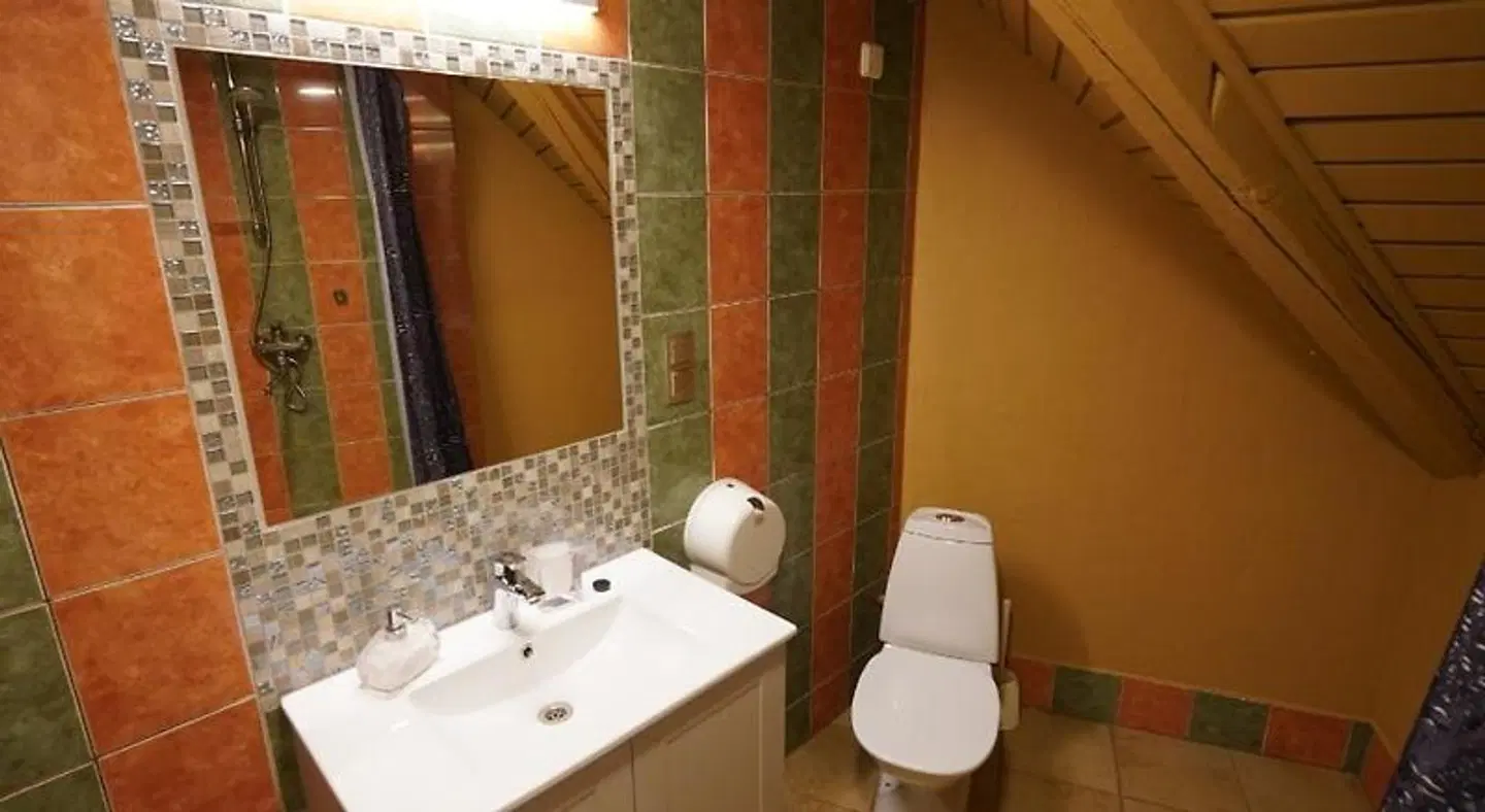 Kutioru puhkekeskus Badezimmer