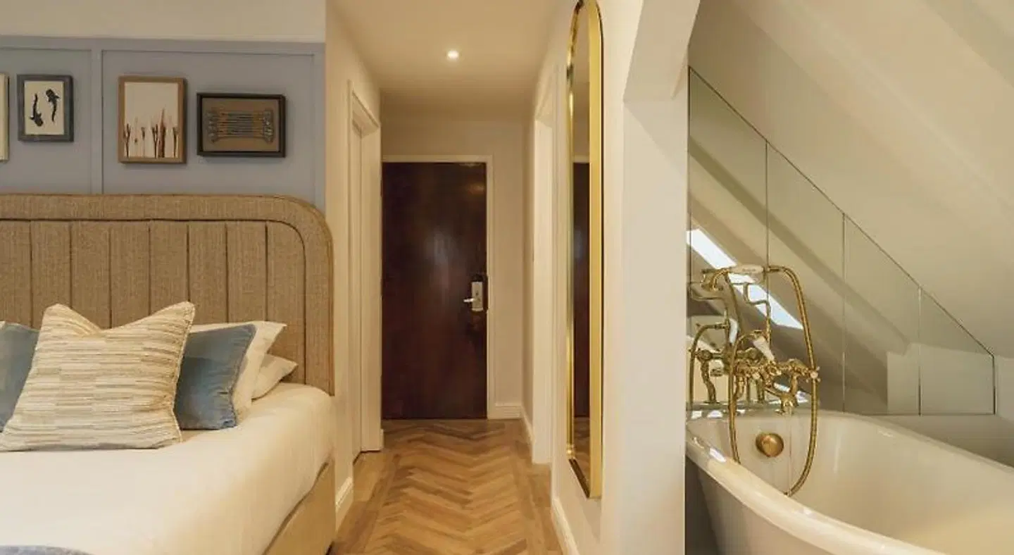 The Old Quay House Hotel Badezimmer