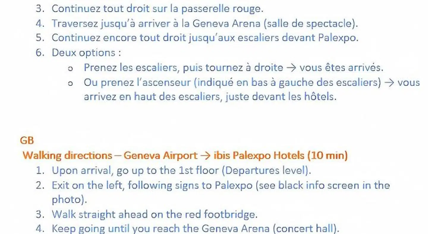 ibis budget Genève Palexpo Aéroport Landkarte