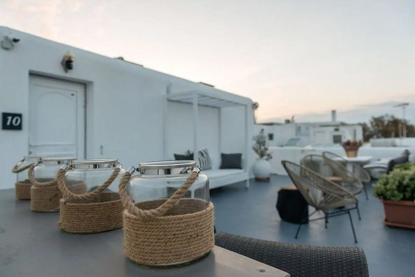 Orpheas Rooms Terrasse