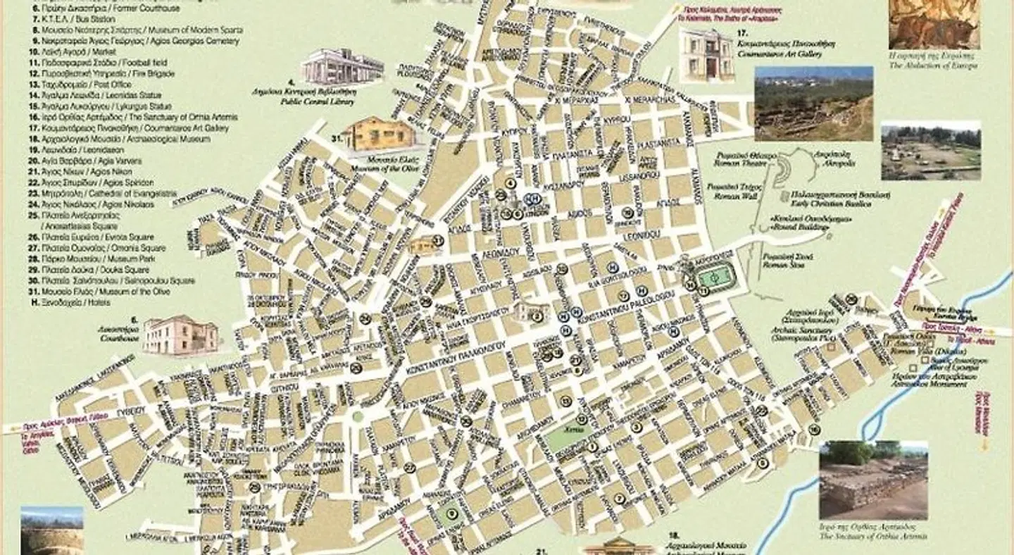 Lakonia Hotel Landkarte