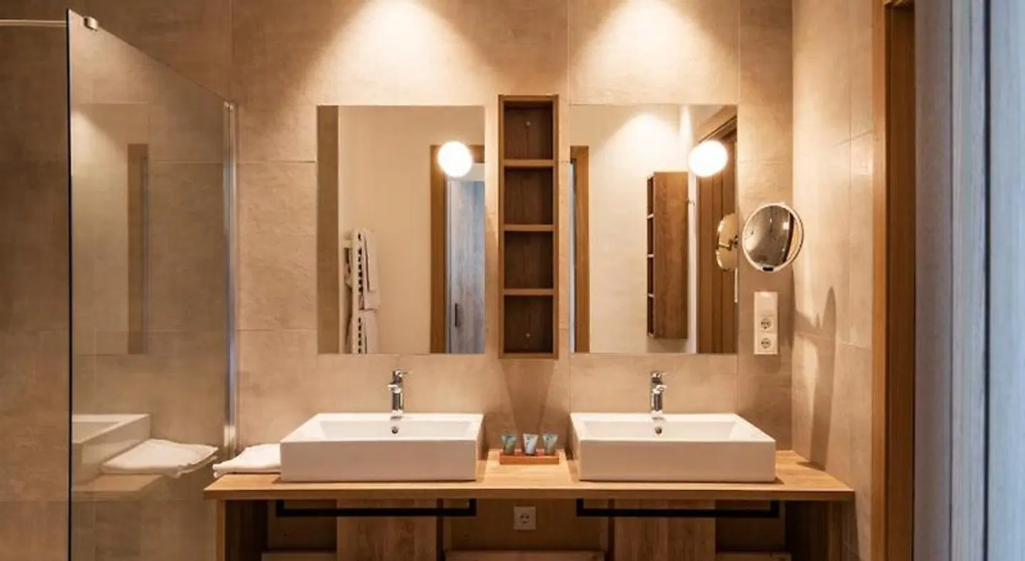 Hotel Plattenhof Badezimmer