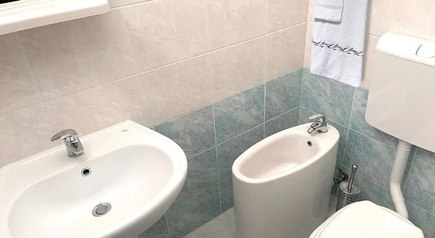 Hotel Villa Augusta Badezimmer