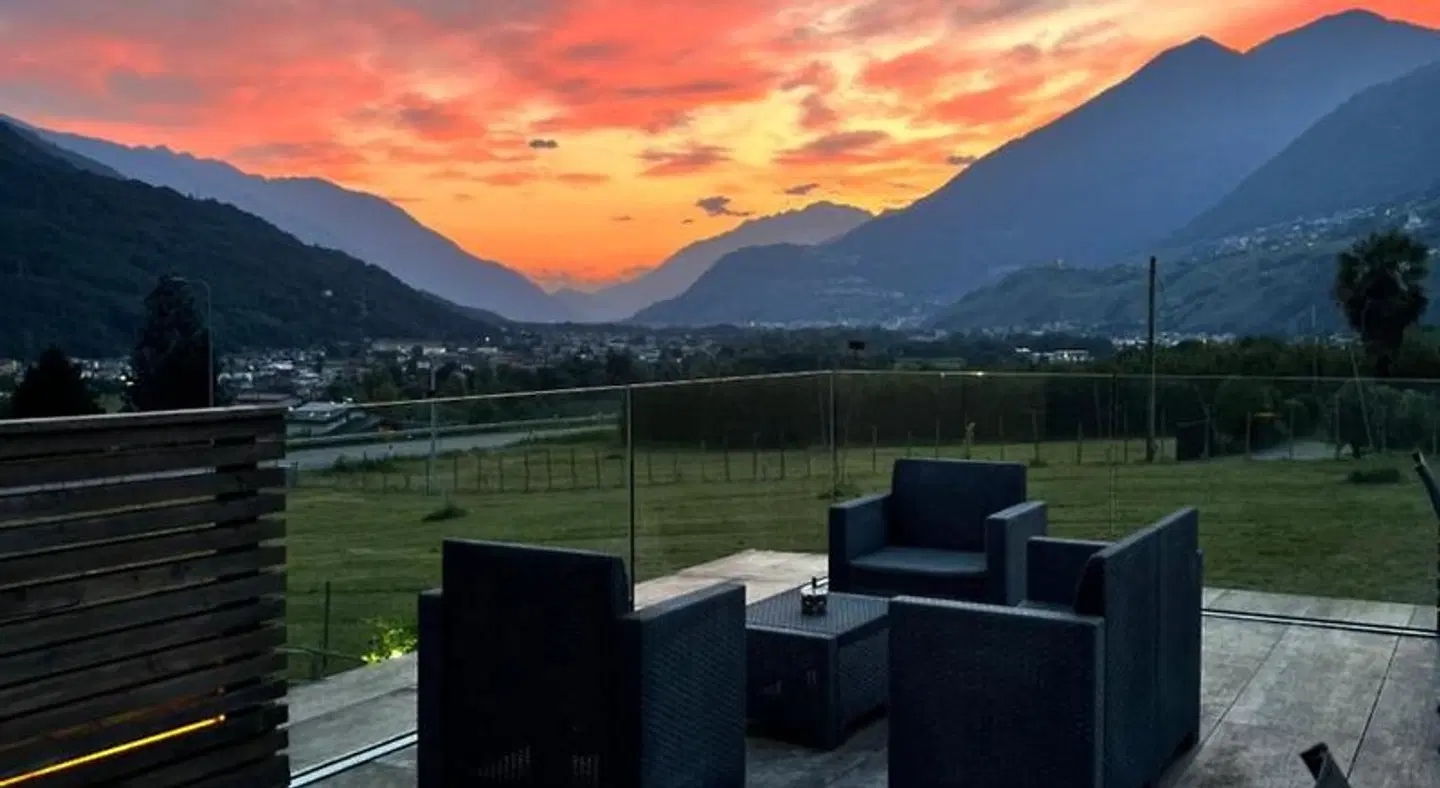 B&B Valtellina Mon Amour Terrasse