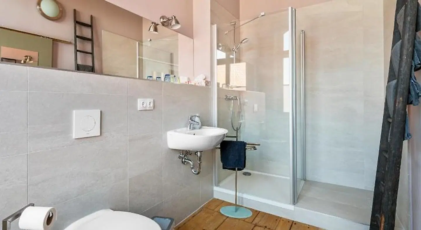 Villa Bianca am Huy Badezimmer