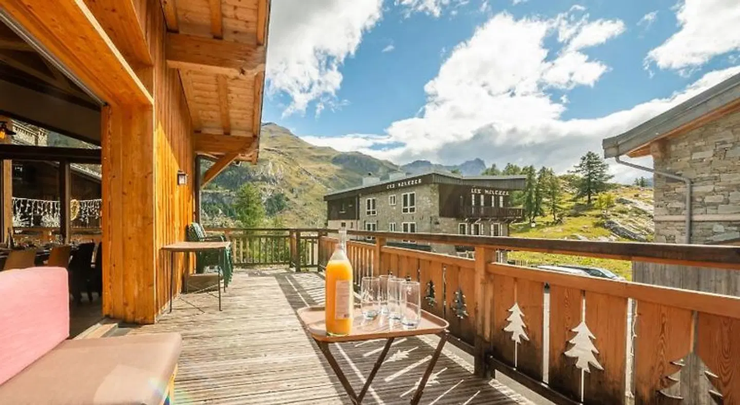 Chalet Monte Bianco Terrasse