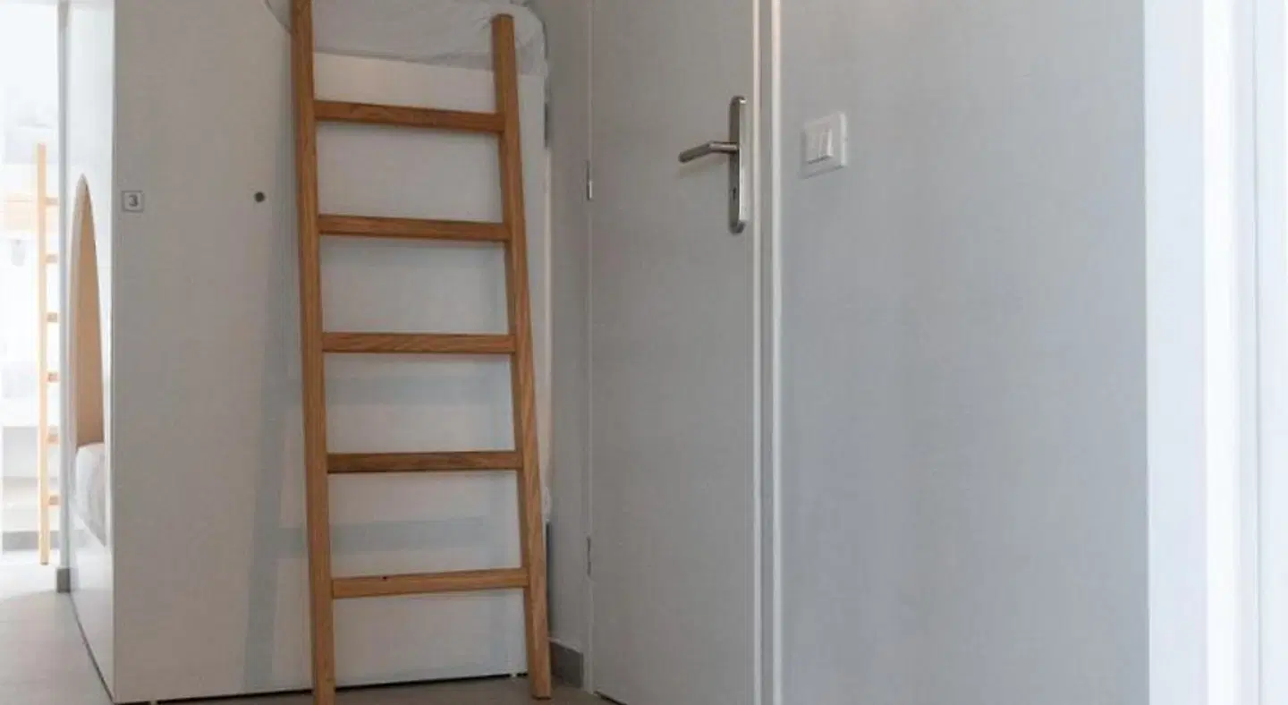 Central Hostel Oia Badezimmer