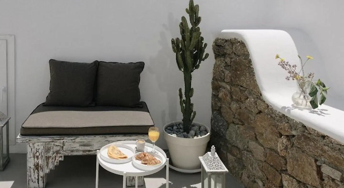 Mykonos Supreme Comfort Suites Terrasse