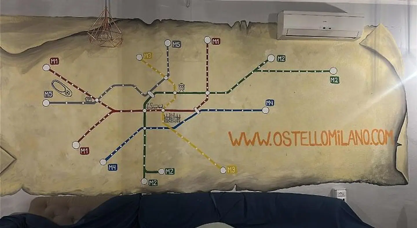 Hi! Ostello Milano Landkarte