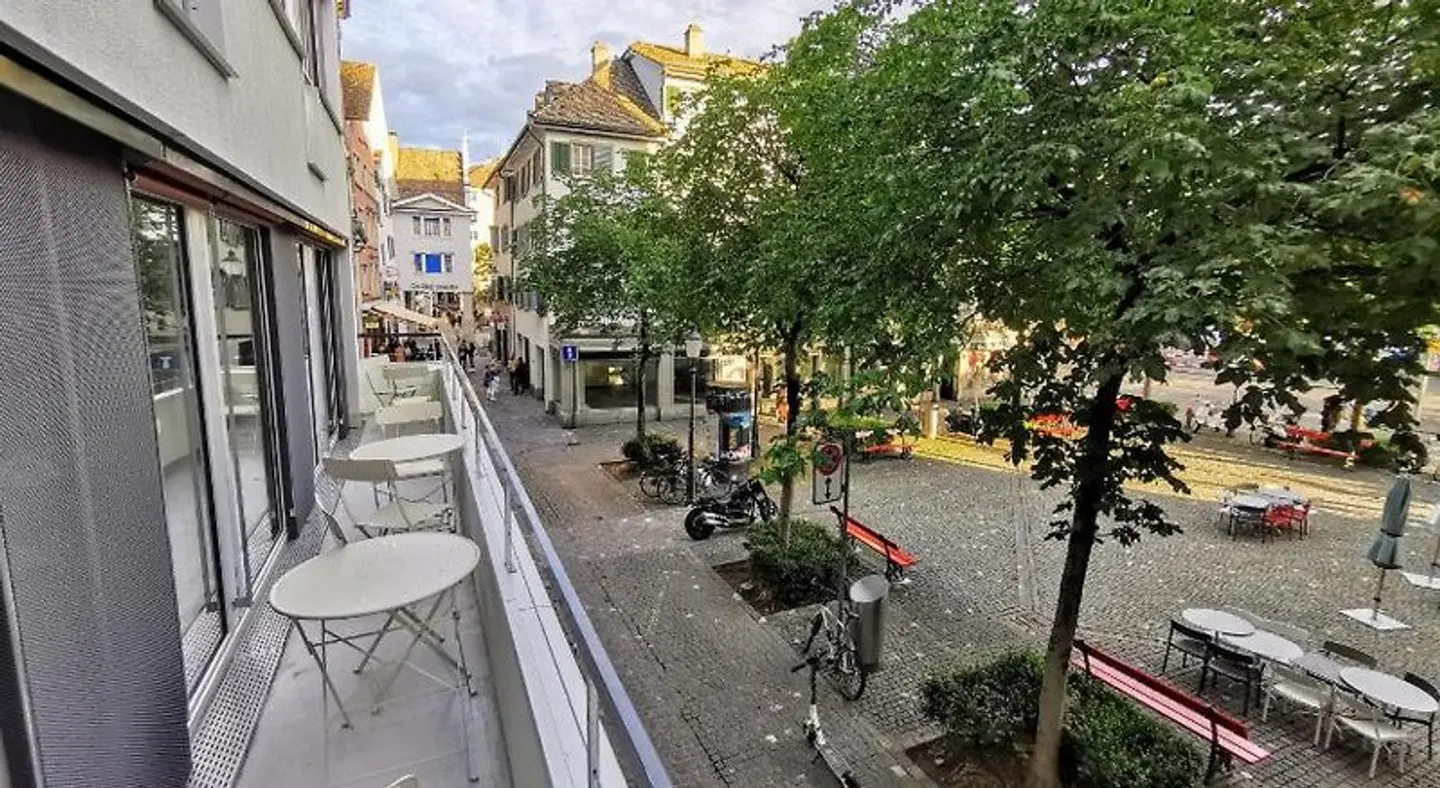 Green Marmot Capsule Hotel Zurich Terrasse