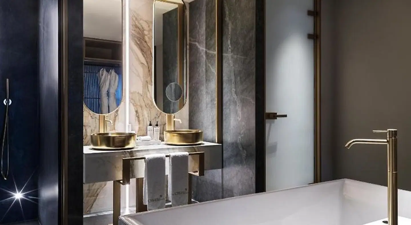 The Chania Hotel Badezimmer