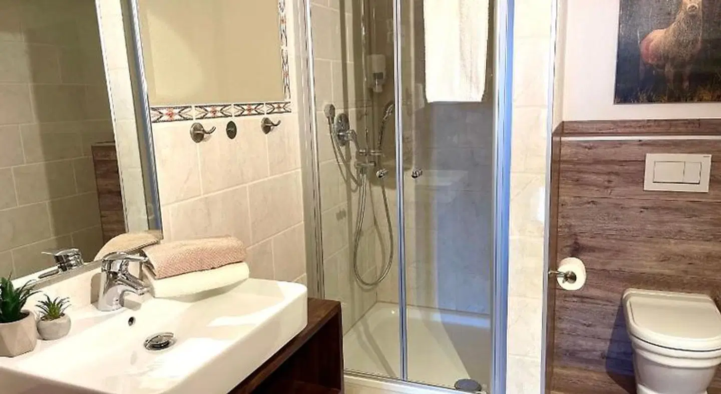 Charivari Vintage-Hotel & Restaurant Wintergarten Badezimmer