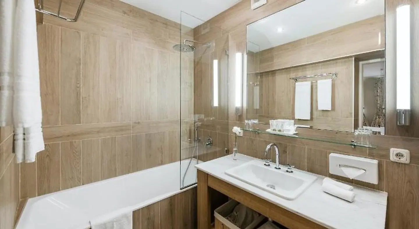 Stikliai Hotel Badezimmer