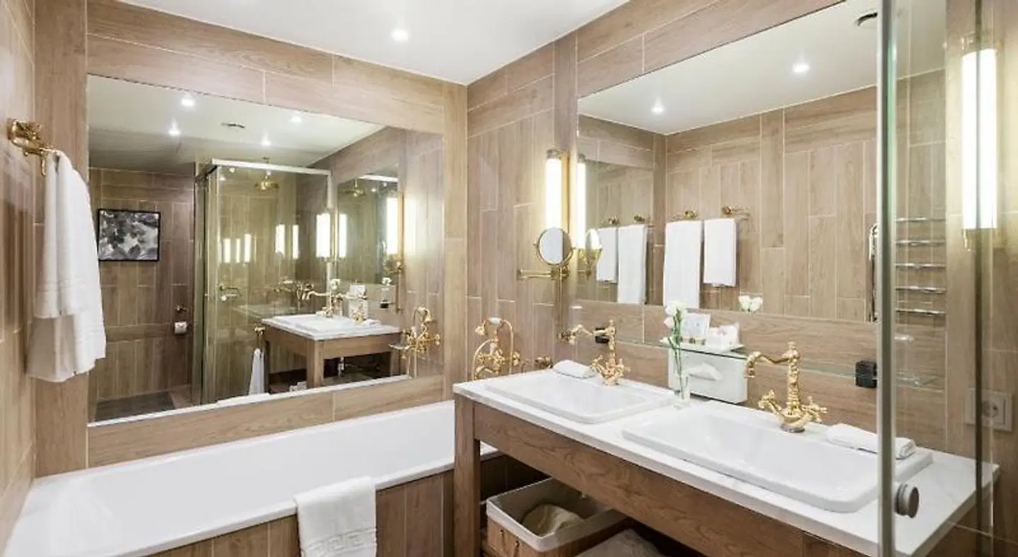 Stikliai Hotel Badezimmer