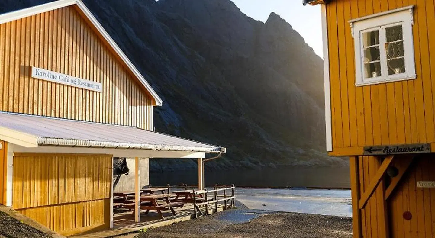 Nusfjord Arctic Resort Terrasse