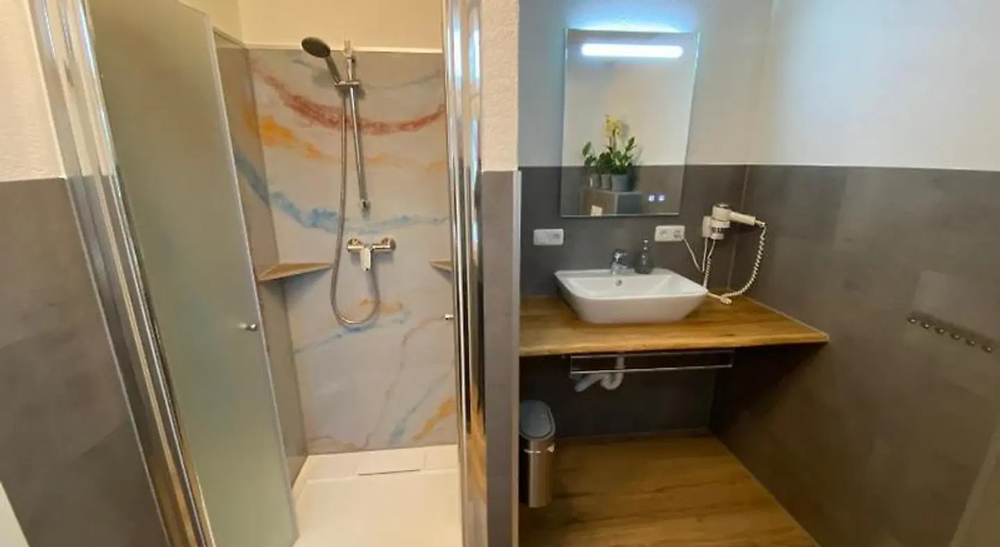 Ferienparadies Waldidylle Badezimmer