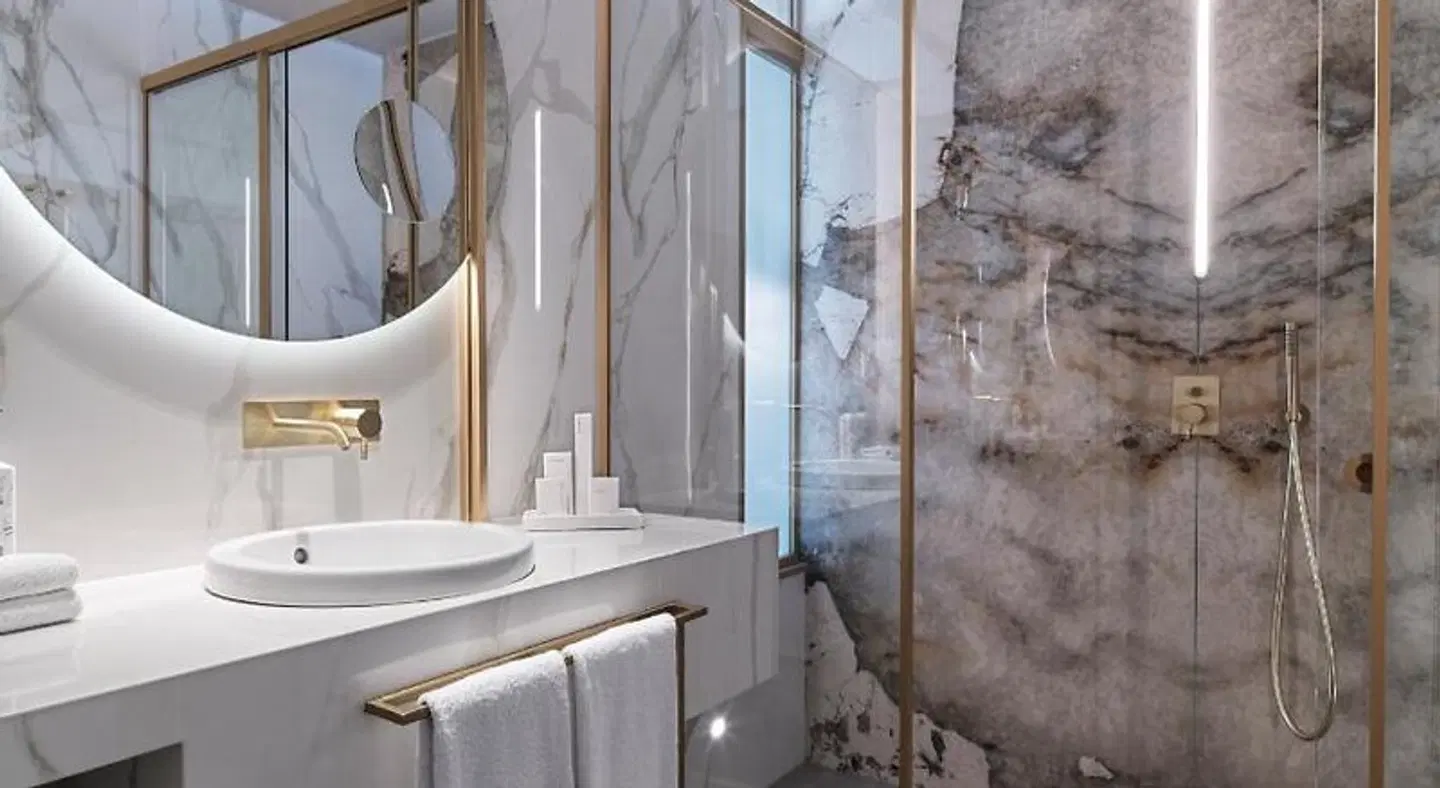 The Chania Hotel Badezimmer