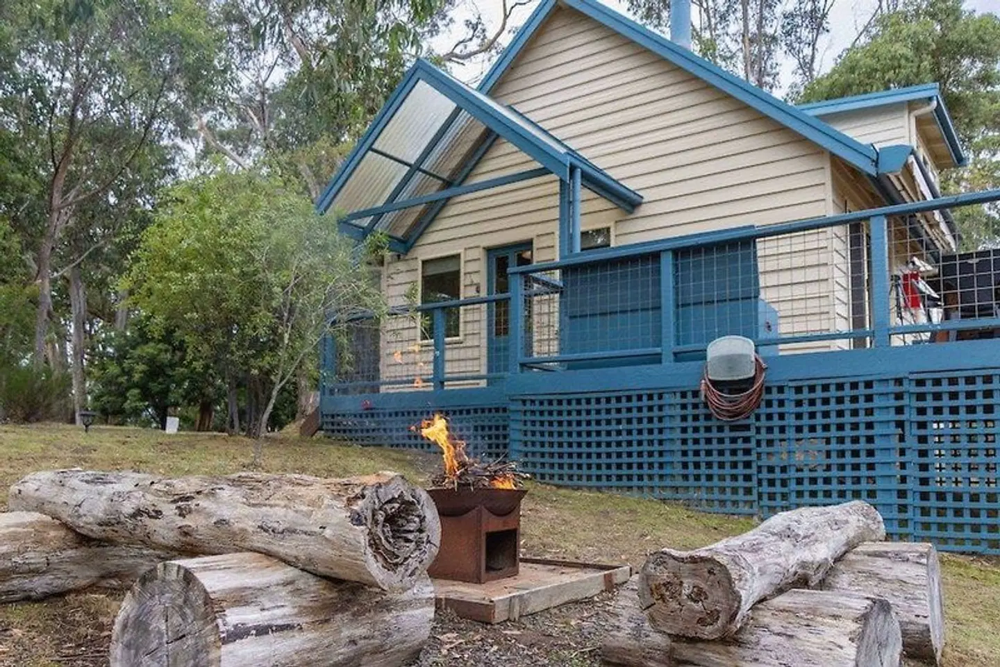 Lorne Bush House Cottages & Eco Retreats Terrasse