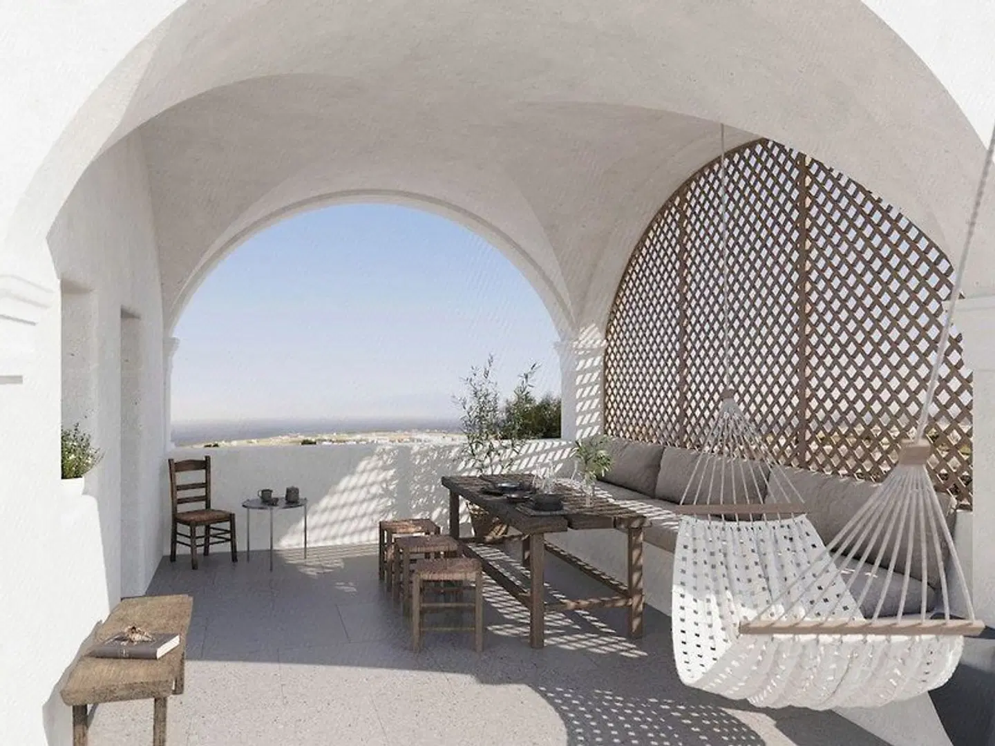 Central Hostel Oia Terrasse