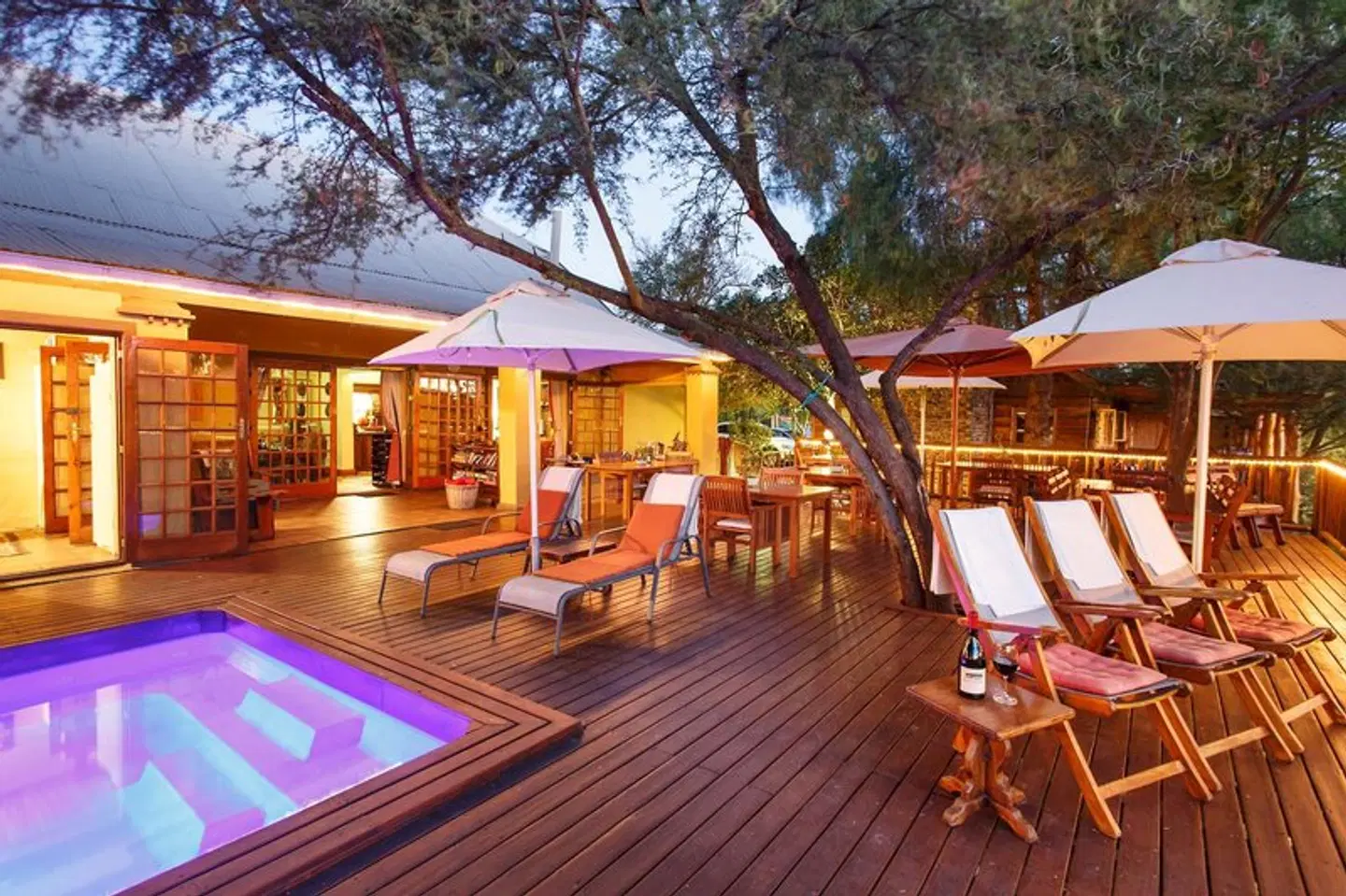 Riverside Lodge Terrasse