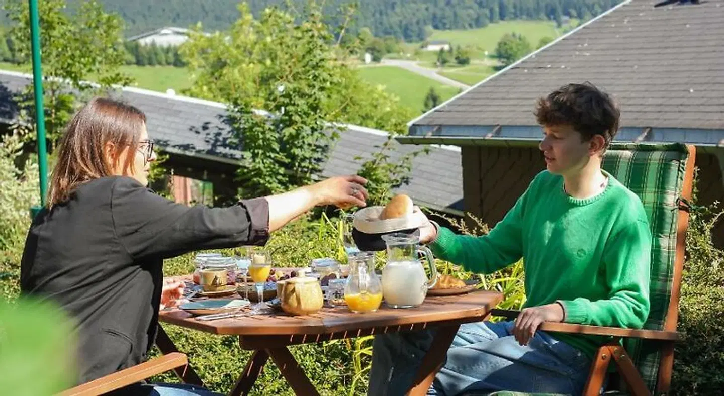 Pension Haus am Berg Terrasse