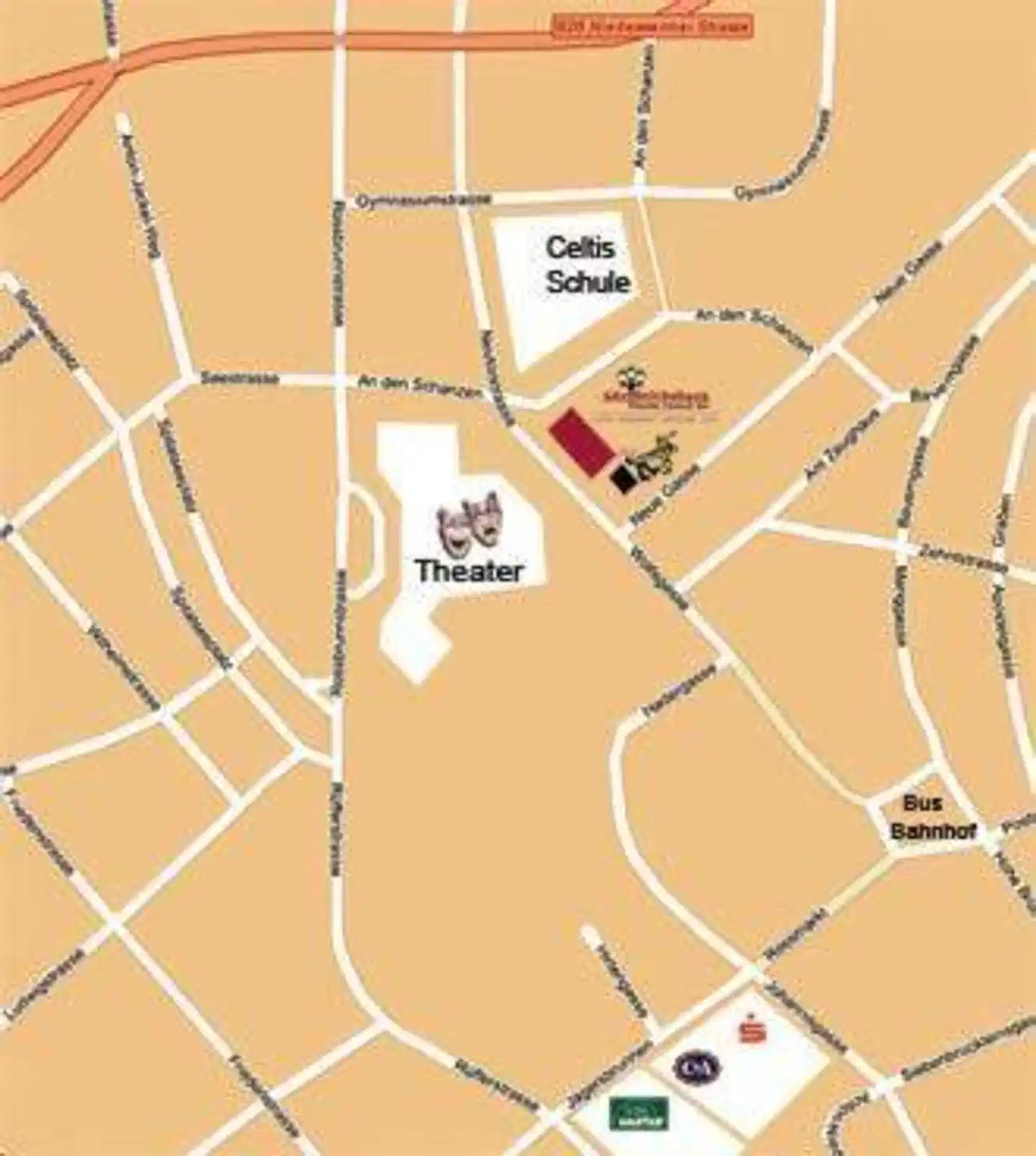 Alte Reichsbank Landkarte