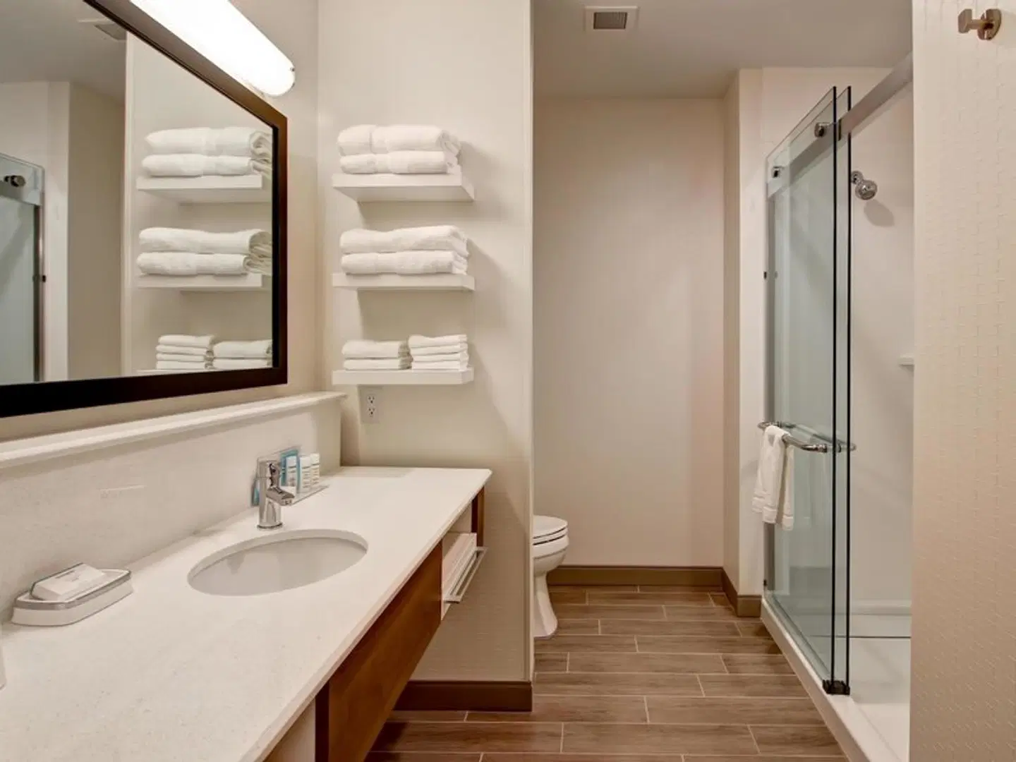 Hampton Inn & Suites by Hilton Grande Prairie Badezimmer