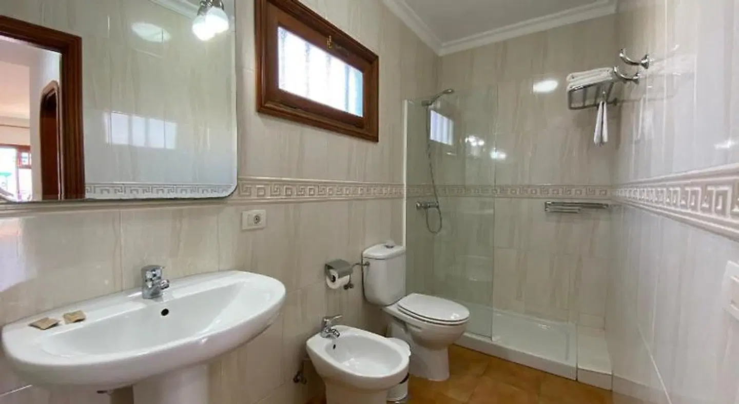 Apartamentos Las Palmeras Badezimmer