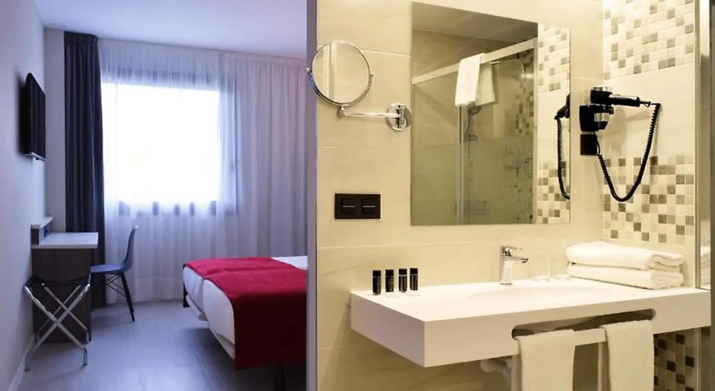Hotel New Bilbao Airport Badezimmer