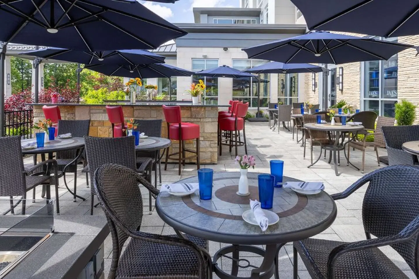 Hilton Garden Inn Lenox Pittsfield Terrasse