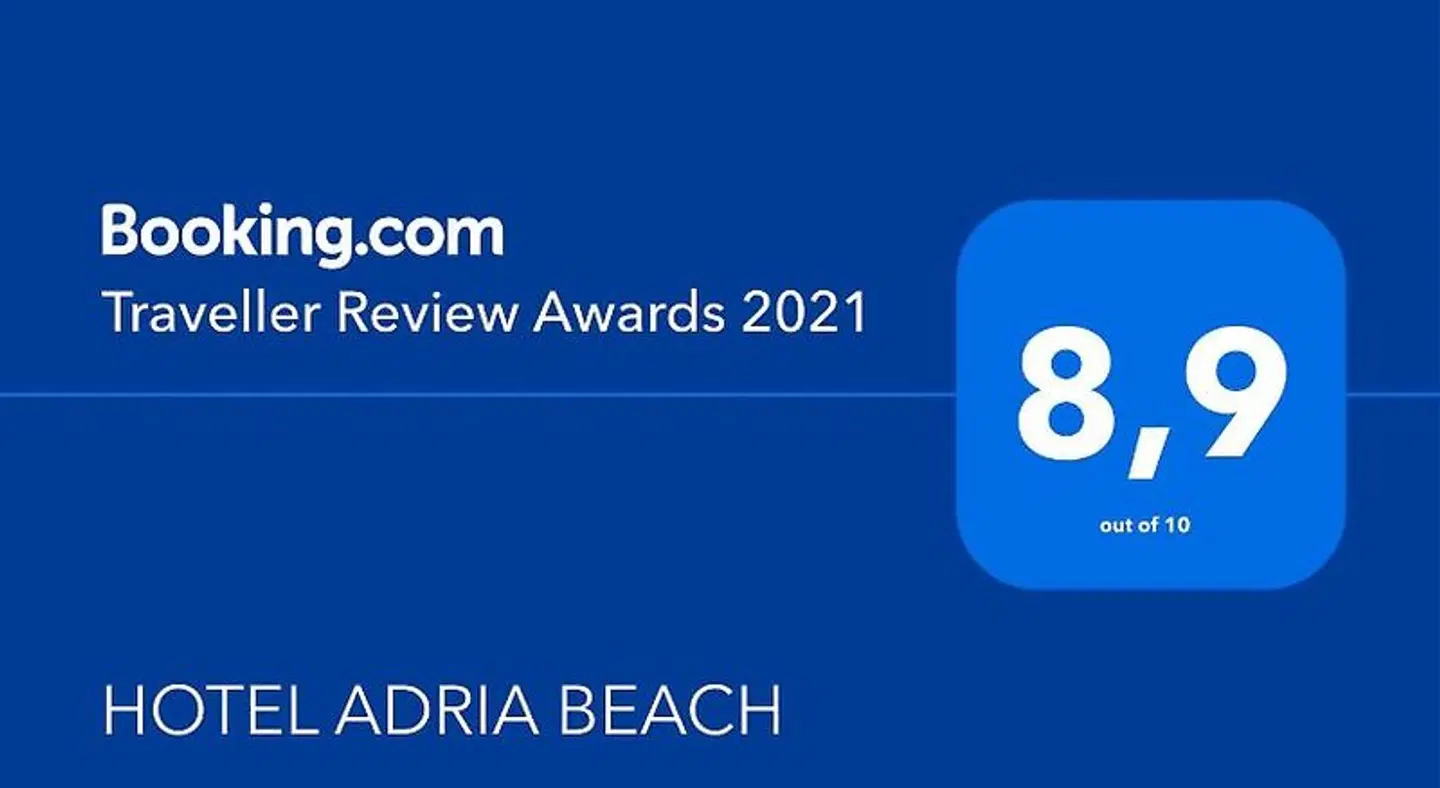 Hotel Adria Beach Landkarte