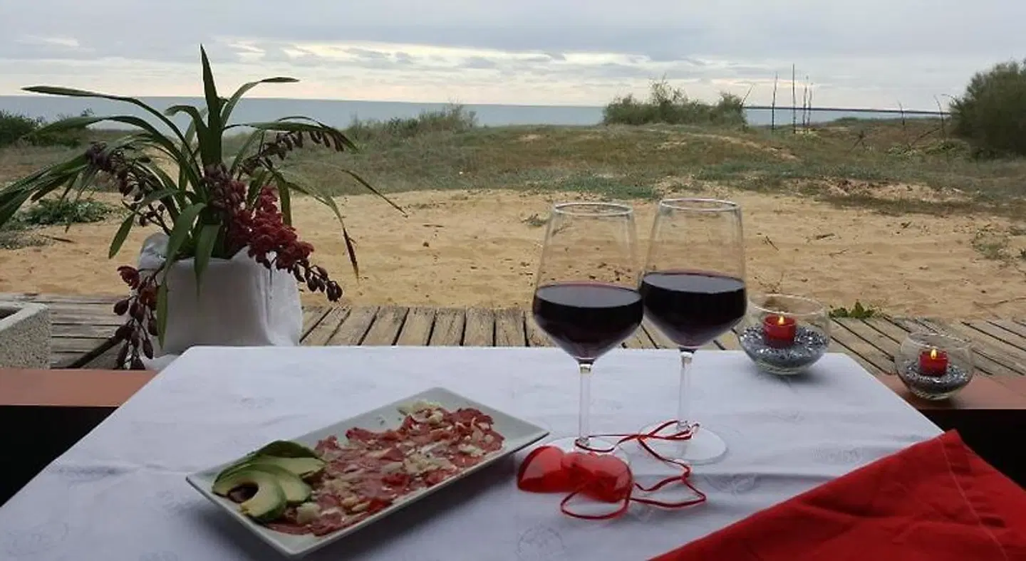 Hostal Playa Mazagon (El Remo) Terrasse