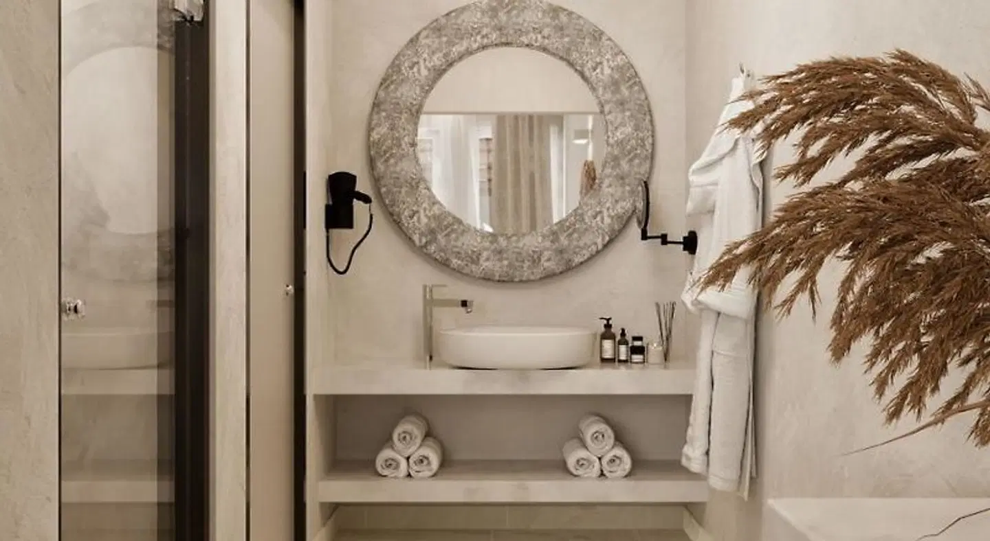 Delfini Beach Hotel Badezimmer