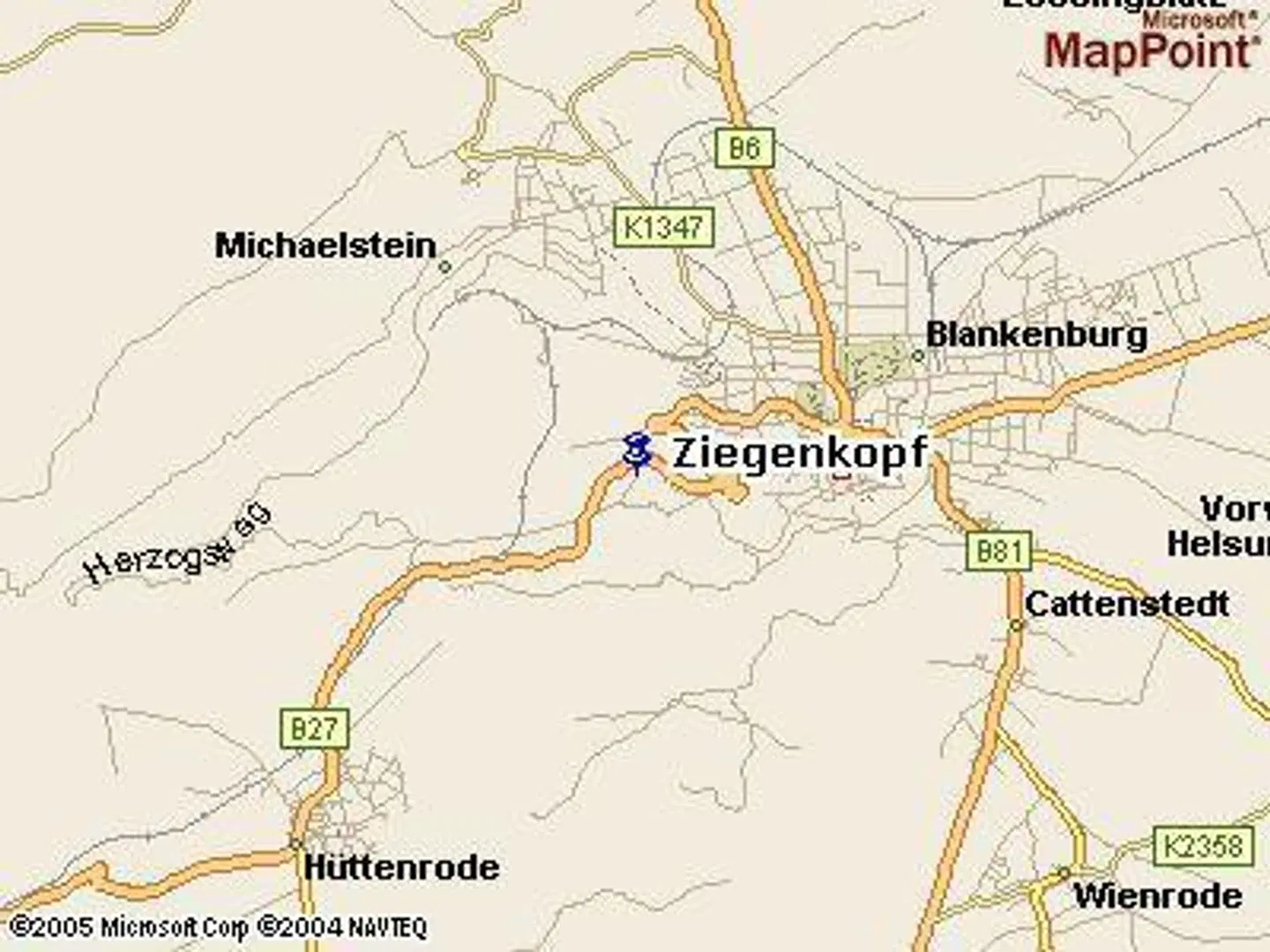 Berggasthof Ziegenkopf Landkarte
