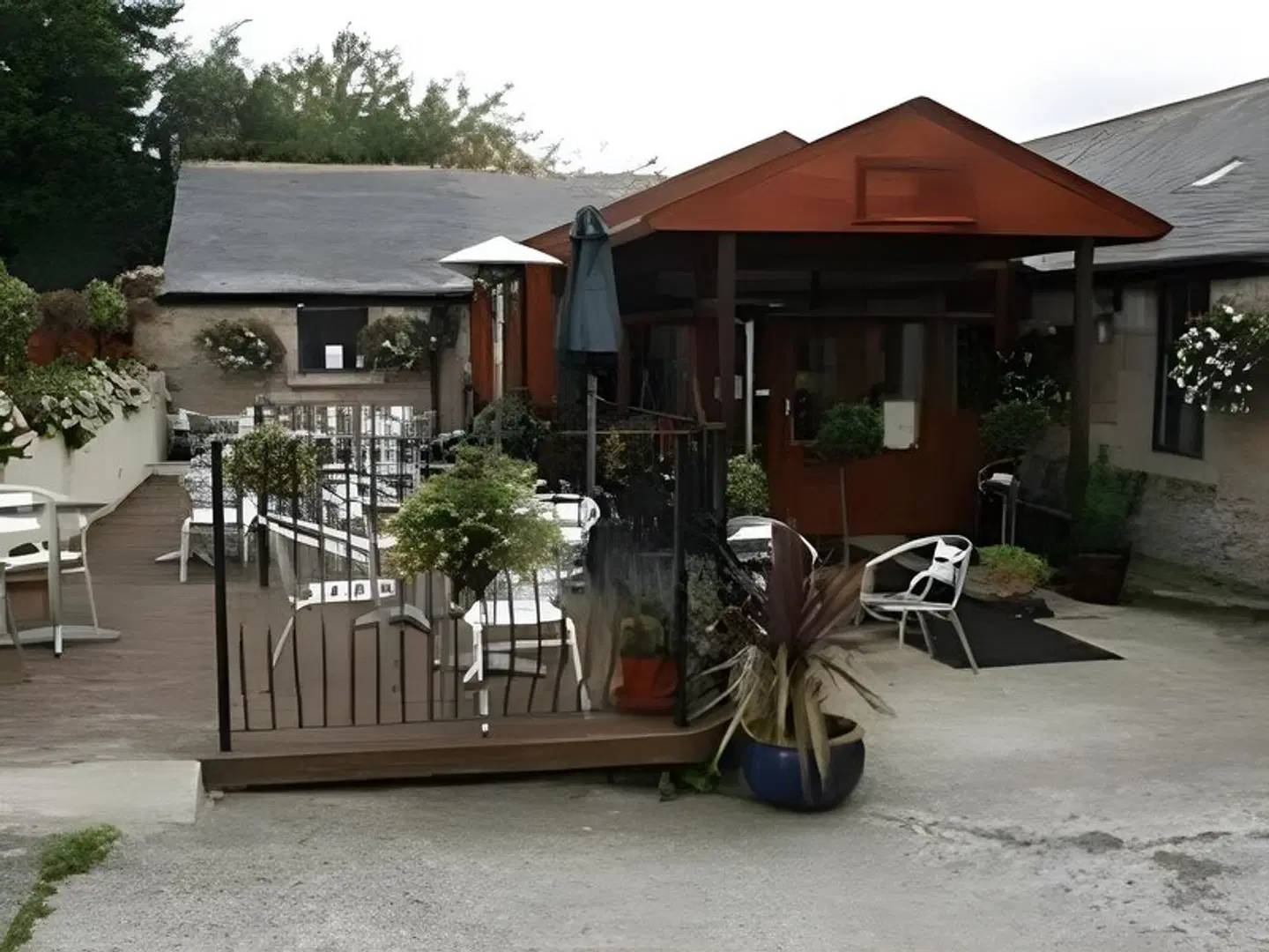 The Black Bull inn Terrasse