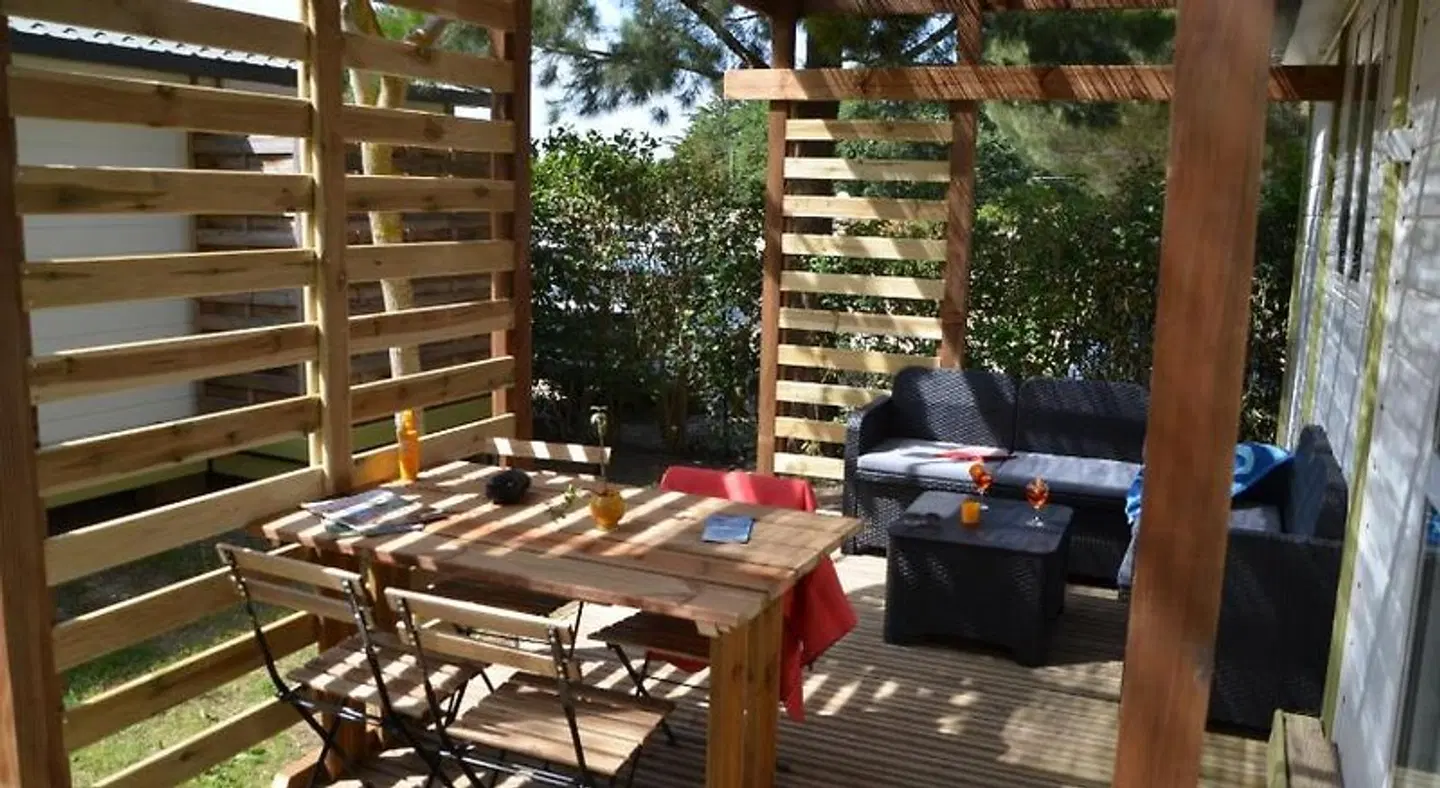 Camping La Pinède Enchantée Terrasse