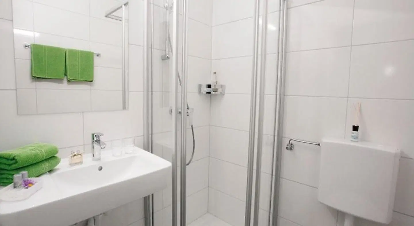 Strandpension Seejuwel Badezimmer