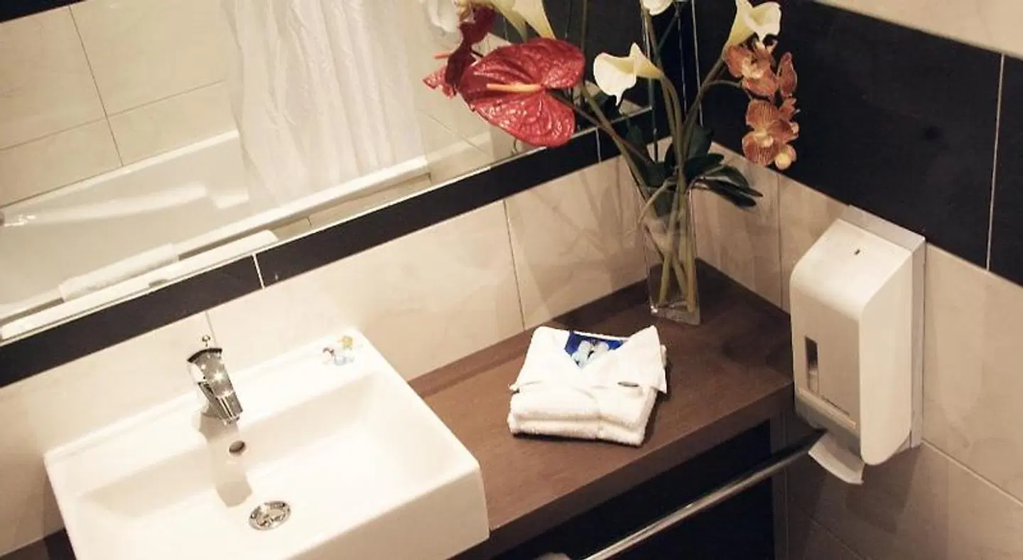 Kyriad Grenoble Center Badezimmer