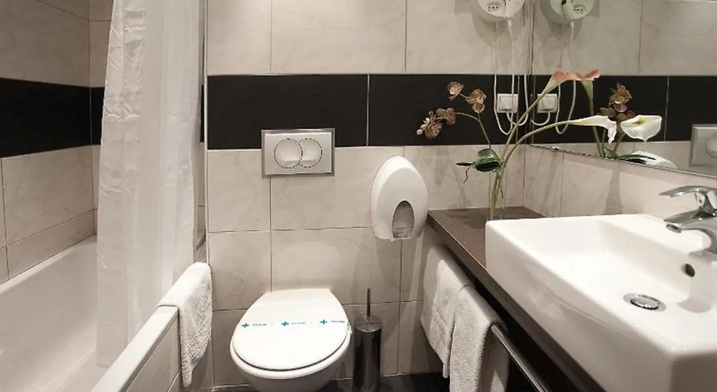 Kyriad Grenoble Center Badezimmer