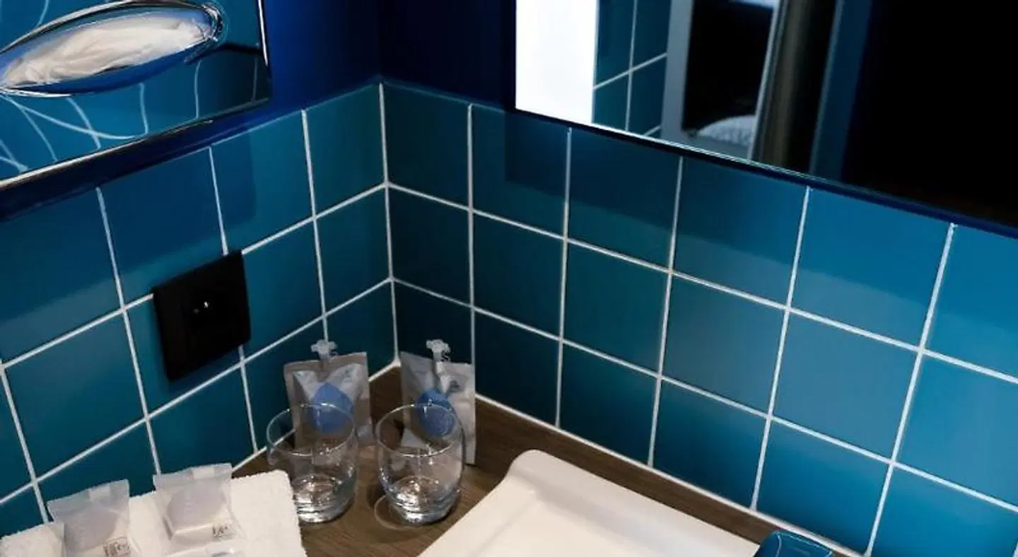 greet hotel Lyon Confluence Badezimmer