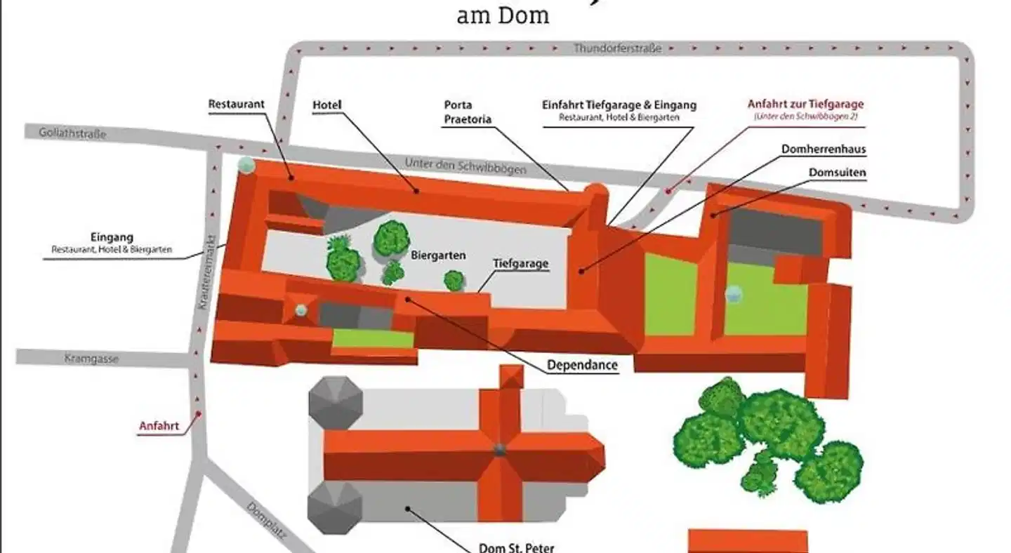 Bischofshof am Dom Modellaufnahme