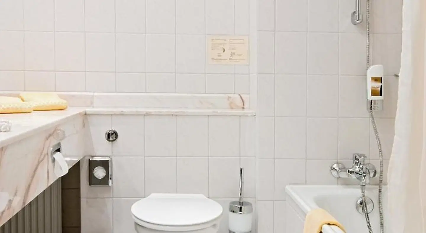 Panorama Berghotel Wettiner Höhe Badezimmer