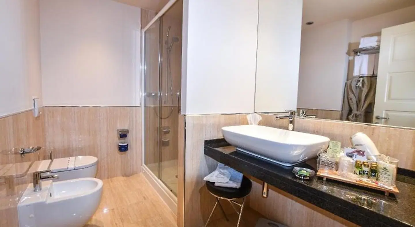 Belfiore Park Hotel Badezimmer