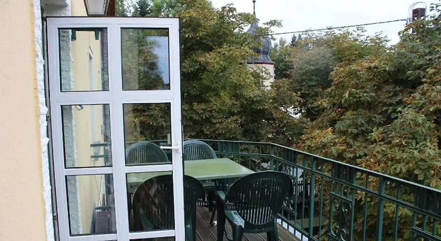 Landhotel Zum Grünen Baum Terrasse