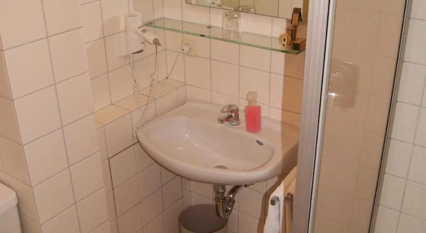 Grauer Wolf Badezimmer