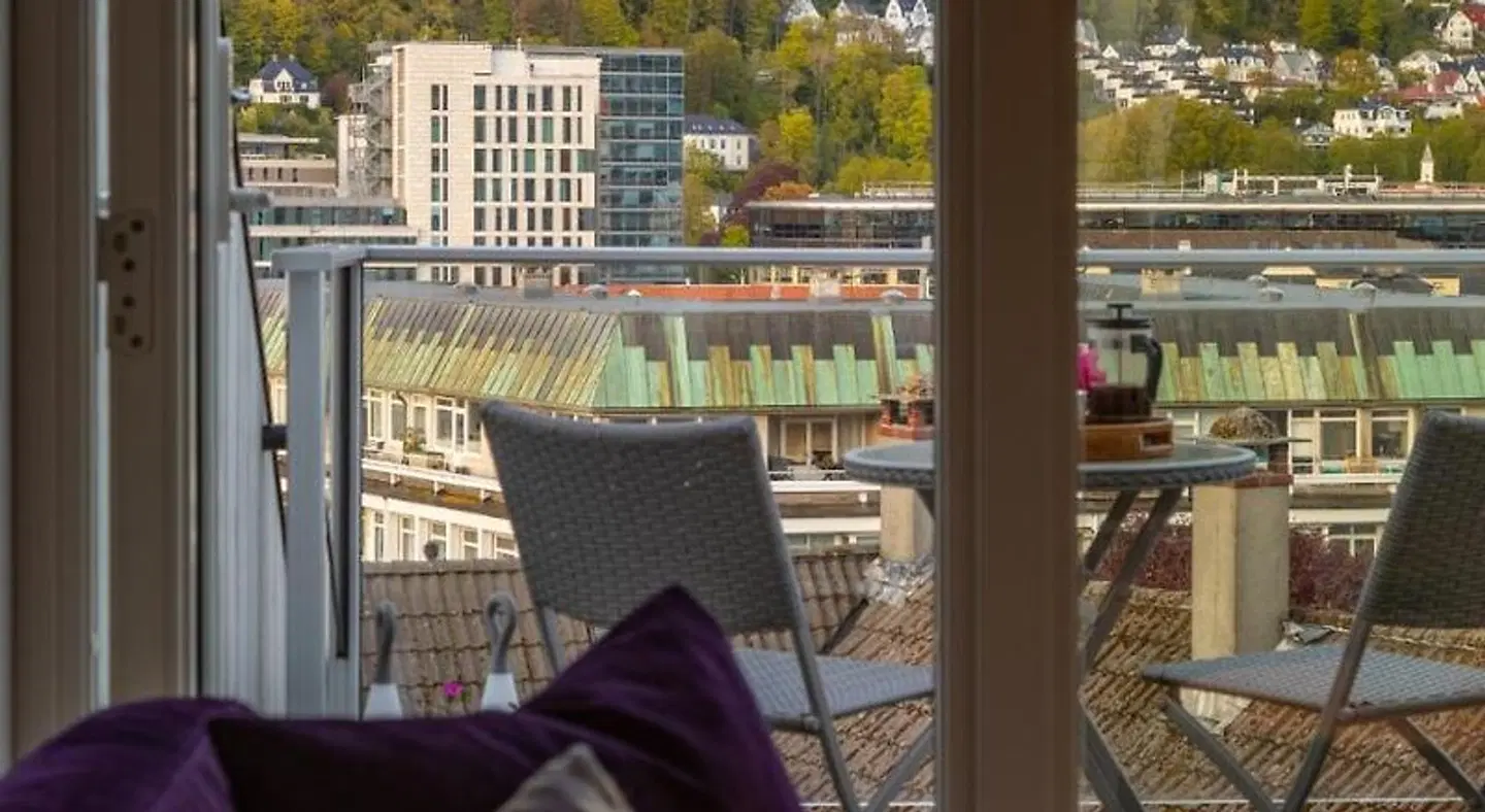 2 Døtre Apartments Terrasse