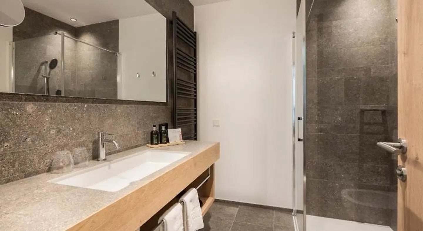 Garni Hotel Pra Palmer Badezimmer