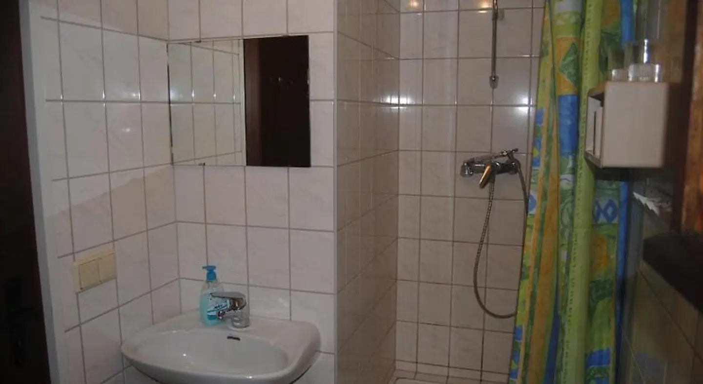 Bergpanorama Ruhla Badezimmer